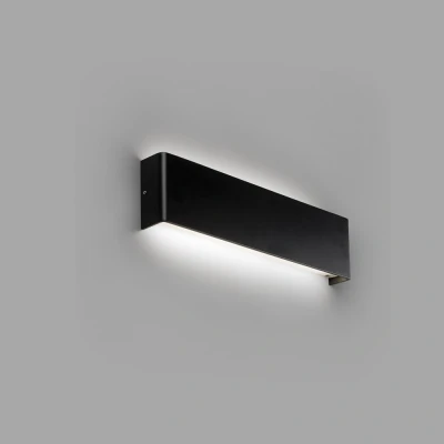 Image of Nash Integrated LED Up &amp; Down Wall Light Black, 3000K