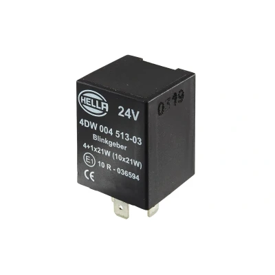 Image of 0035445732 Indicator Relay HELLA 4DW 004 513 031 24V Electric 4+1(10)x21W