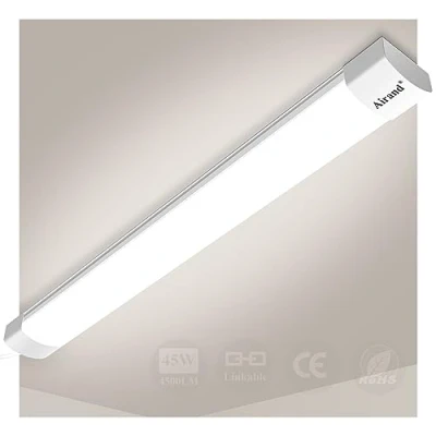 Image of Airand Linkable Led Batten Light Tube 150CM 45W 4500LM Ceiling for Garage Office Cellar Shop Basement School Bathroom Restaurant Hotel Hostipatal Indoor or Outdoor, Neutral White 4000K