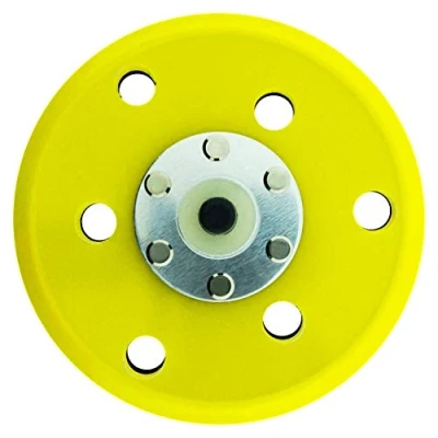 Image of 1 x SabreCut OSSCDA004 125mm 5/16 Thread 6 Dust Extraction Holes Medium Density Random Orbital Sander Hook &amp; Loop Backing Pad Compatible with Dual Action Sanders
