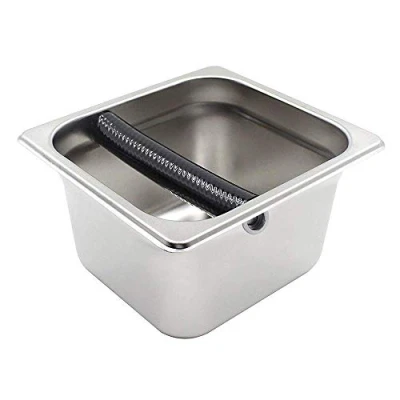 Image of Linian Stainless Steel Coffee Knock Box Container for Ground Espresso Machine