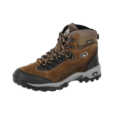 Image of Lico Men&#039;s Milan High Rise Hiking Shoes, Brown, 5 UK
