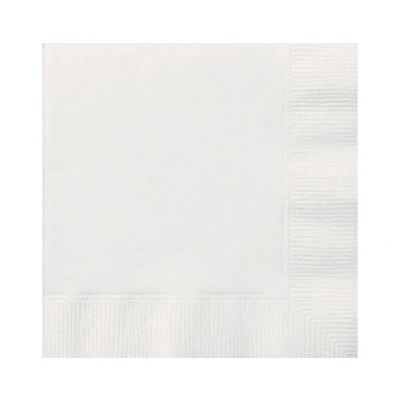 Image of Bright White Luncheon Napkins (16cm) 20 Count Premium Disposable for Parties and Events