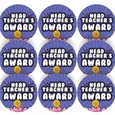 Image of 144 Head Teachers Award 30 mm Reward Stickers for Teachers, Parents and Schools