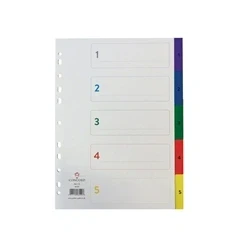 Image of Concord 1 5 Index Polypropylene Multicoloured A4 66299