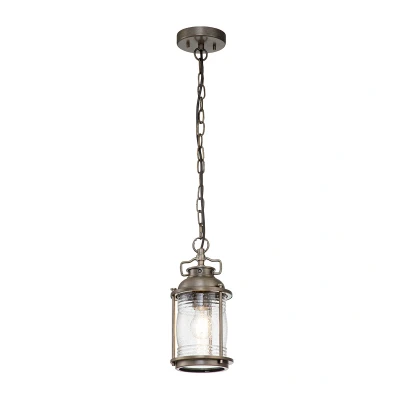Image of Kichler Ashland Bay Outdoor Pendant Ceiling Light Burnished Bronze, IP44