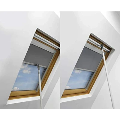 Image of TELESCOPIC POLE ROD OPENER FOR VELUX ROOF WINDOWS AND BLINDS 1.2M 3M