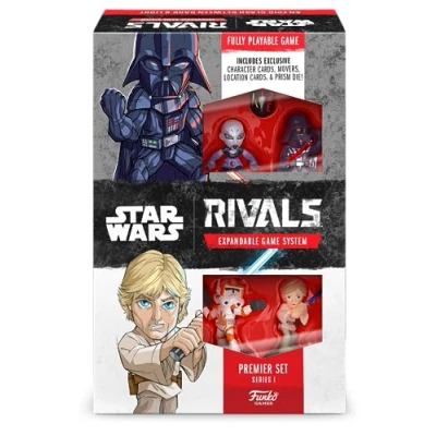 Image of FUNKO GAMES: Star Wars Rivals Series 1 Premier Set Includes 4 Exclusive Characters and 12 Unique Locations Expandable Game System For 2 Players Ages 7+