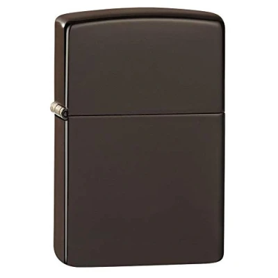 Image of Zippo Pocket Lighter, Metal, Brown, One Size