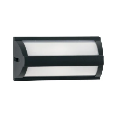 Image of BOSTON Outdoor Flush Wall Light Anthracite, IP54 25x12x12.5cm