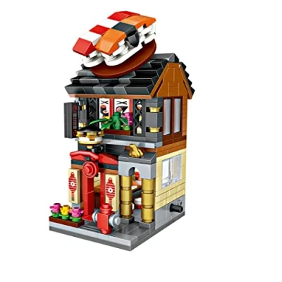 Image of LOZ Building blocks set to build and play. Sushi Restaurant