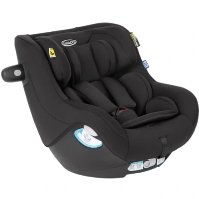 Image of Graco SnugGo i Size R129 convertible car seat, suitable from 40 105cm (birth to approx. 4 years), must be used with SnugTurn 360º rotating base, Midnight fashion