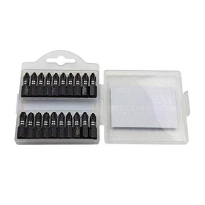 Image of US PRO INDUSTRIAL Pack of 20 PH2 PZ2 PZ3 25MM Impact Torsion Screwdriver Bits 2281