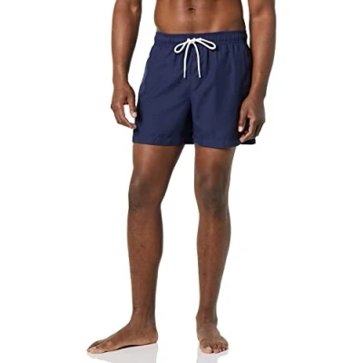 Image of Amazon Essentials Men&#039;s 5 inch Quick Dry Swim Trunk, Navy, XXL