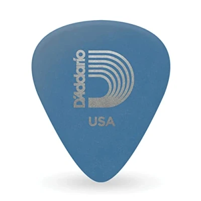 Image of Planet Waves 1DBU5 25 Duralin Blue Picks Medium/Heavy Gauge Pack of