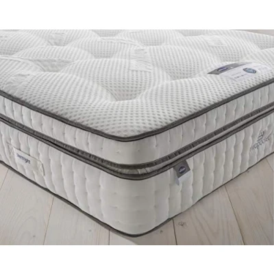 Image of Silentnight 2000 Pocket Box Top Mattress Super Soft Foam Superior Zoned Spring System Luxury Quilted Surface Double