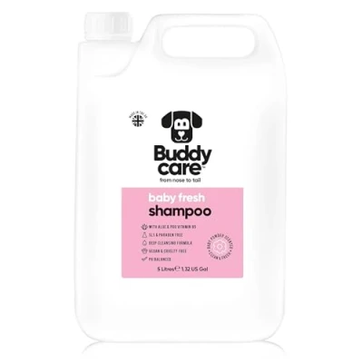 Image of Baby Fresh Dog Shampoo by Buddycare Deep Cleansing for Dogs Scented With Aloe Vera and Pro Vitamin B5 (5L)