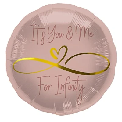 Image of Folat Foil Balloon Infinity Love 45 cm, Pink, 67947