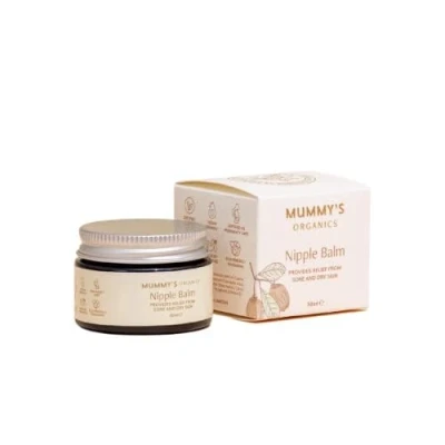 Image of Organic Nipple Balm, fast relief for sore cracked nipples, 100% safe &amp; natural, Soothing Protection, Breastfeeding essentials, Cream, Hospital bag, Postpartum nursing essentials
