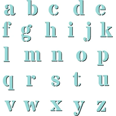 Image of Sweet Dixie 6&quot; x Stencil Alpha Lower Case, Off/White