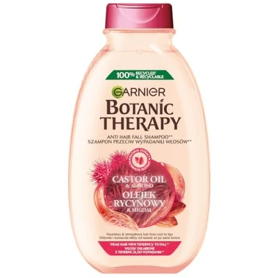 Image of Garnier, Botanic Therapy Shampoo Strengthens Brittle Hair Castor Oil and Almond 400 ml, Pack of 1