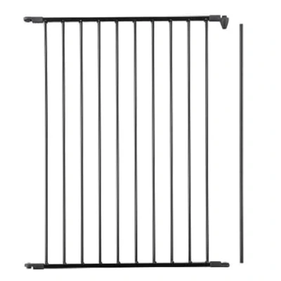 Image of Safetots Extra Tall Metal Multi Panel Range, Extension Panel, Metal, Black, 72cm, for Range of Play Pens, Safety Barriers and Room Dividers