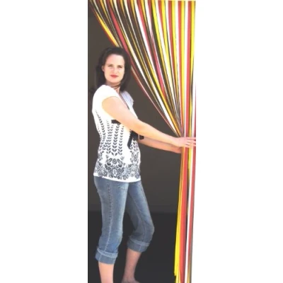 Image of Heavy Duty Bug Blind,Strip Blind/Fly Blind 90cm wide SUMMER BEACH Complete With Screw In Fitting Hooks For Wooden Door frames
