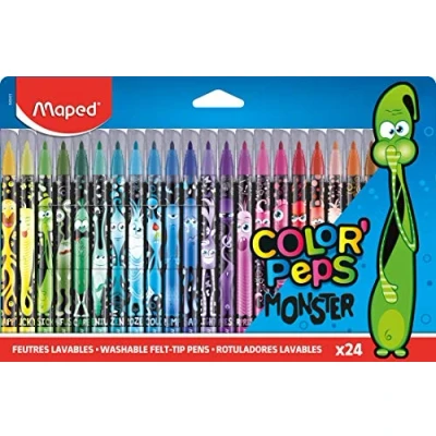 Image of Maped Monster Felt Tips (Pack of 24), 845401