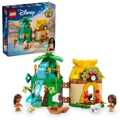 Image of LEGO ǀ Disney Princess Moana’s Island Fun Set, Buildable Toy with 2 Micro Doll Figures and a House for Creative Play, Birthday Gift 5 Plus Year Old Kids, Girls &amp; Boys 43260