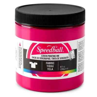 Image of Speedball Fabric Screen Printing Ink, 8 Ounce, Process Magenta