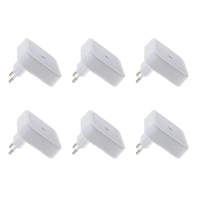 Image of Othmro Plug in Night Light LED Bed Lights with Auto Dusk to Dawn Sensor for Shaver Socket, Bathroom Bedroom Kitchen Hallway Warm 6Pcs