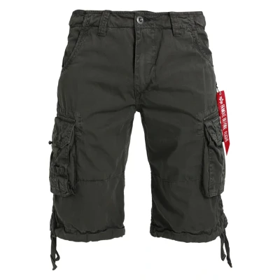 Image of Alpha Industries JET Shorts, Men&#039;s, Size: 30, Grey/black