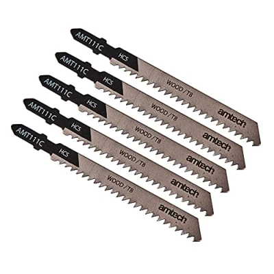 Image of Amtech M1600 5 Piece Wood Jigsaw Blade Set (AMT111C)