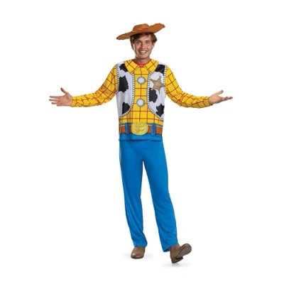 Image of DISGUISE 158449C EU Woody Basic Plus Adult (Eu) Toy Story Fancy Dress, Men, Multi, XXL (50 52)