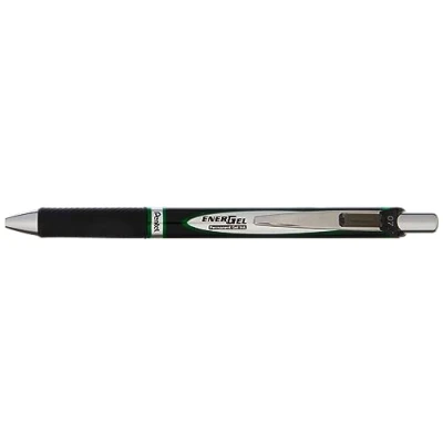 Image of Pentel BLP77 DX Energel Document with Push Mechanism, Waterproof, Non fading Ink. Indelible, ISO 27668 2, Green