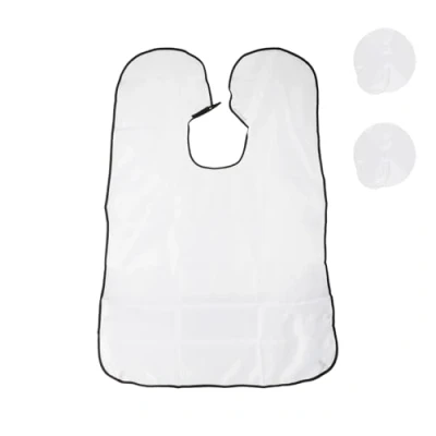 Image of GroveEss Shaving Bib Beard Bib,Beard Catcher Apron with 2 Suction Cups,Beard Trimming Hair Clipping Accessories Grooming Cloth Gift for Men Father Husband