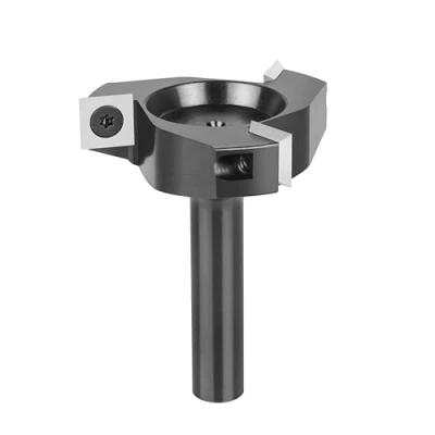 Image of SpeTool 3 Flute Wood Planer Bit 60mm Cutting Diameter, 12mm Shank Spoilboard Surfacing Router Insert Carbide Slab Flattening Planing