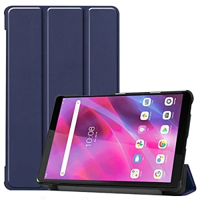 Image of XITODA Case for Lenovo Tab M8 HD / 2nd Gen FHD 3rd Tablet PU Leather Smart Shell Stand Cover TB 8505F/TB 8506F/ 8705F Tablet(Dark blue)
