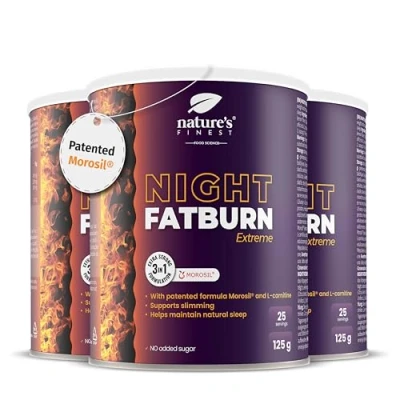 Image of Nature&#039;s Finest by Nutrisslim Night Burn Extreme Formula with Morosil (400 mg), L Carnitine Natural Valerian Sleep Aids for Adults Vegan, Gluten Free