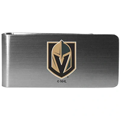 Image of Siskiyou Sports NHL Vegas Golden Knights Unisex Steel Money Clip, Logo, Gray, One Size