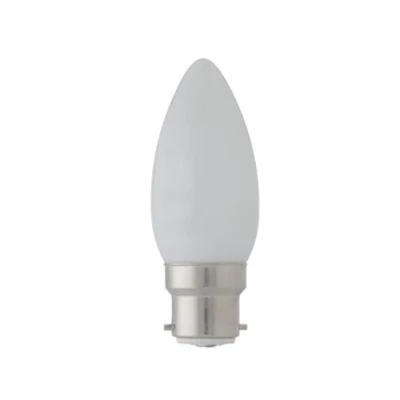 Image of LED Candle Opal Pearl Frosted Filament Bulb 4w BC Pack of 2