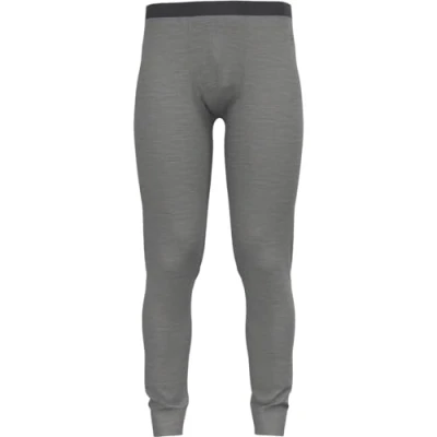 Image of odlo Men Functional Underwear Long Pants MERINO 200, steel grey melange, XL