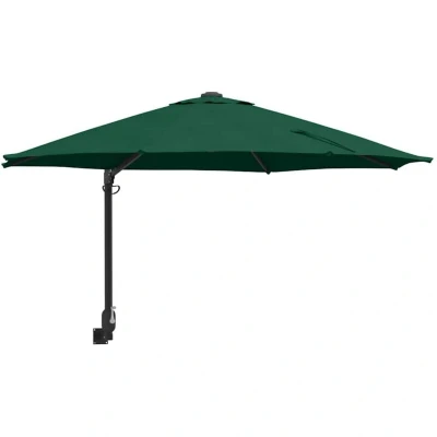 Image of vidaXL Large Green Patio Umbrella Metal, Polyester Tiltable