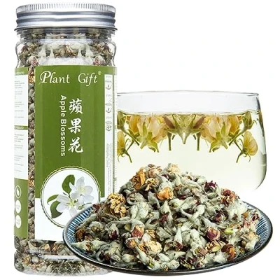 Image of Plant Gift Apple blossom Flower Tea, 苹果茶 Organic Dried anti acne, freckle lose weight 50g/1.76oz