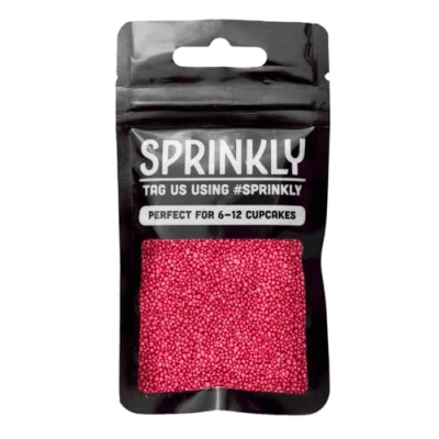 Image of SPRINKLY Glimmer 100&#039;s &amp; 1000&#039;s (No E171) Deep Pink 30g