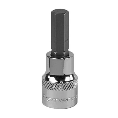 Image of Sealey Premier Hex Socket Bit 8mm 3/8&quot;Sq Drive