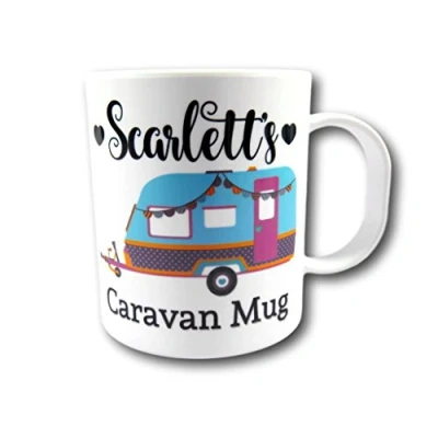 Image of The T Bird Personalised Caravan Mug Cup Gift Decor Camping Lover Holiday Home Present