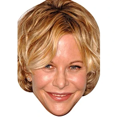 Image of FoxyPrinting Meg Ryan Movies Stars 2018 Celebrity Cardboard Party Face Mask Fancy Dress
