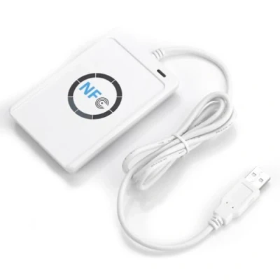 Image of Estink NFC RFID Reader, Contactless Reader Card IC Writer ACR122U ISO 14443A / B + Free Software for Home Security Office, White
