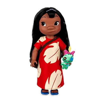 Image of Disney Store Official Lilo Doll Animator Collection, and Stitch, 39cm/15, Toy Figure in Classic Red Dress, Collectible Toddler Princess Doll, Suitable for Ages 3+